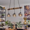 Ripoll Lámparas suspendidas, Luminarias esféricas, Lámparas colgantes Crudo, Negro, 3 luces