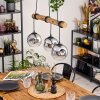 Ripoll Lámparas suspendidas, Luminarias esféricas, Lámparas colgantes Crudo, Negro, 3 luces