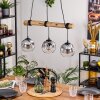 Ripoll Lámparas suspendidas, Luminarias esféricas, Lámparas colgantes Crudo, Negro, 3 luces