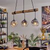 Ripoll Lámparas suspendidas, Luminarias esféricas, Lámparas colgantes Crudo, Negro, 3 luces