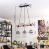 Ripoll Lámparas suspendidas, Luminarias esféricas, Lámparas colgantes Crudo, Negro, 3 luces