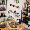 Ripoll Lámparas suspendidas, Luminarias esféricas, Lámparas colgantes Crudo, Negro, 3 luces