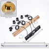 Ripoll Lámparas suspendidas, Luminarias esféricas, Lámparas colgantes Crudo, Negro, 3 luces