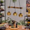 Ripoll Lámparas suspendidas, Luminarias esféricas, Lámparas colgantes Crudo, Negro, 3 luces