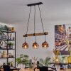 Ripoll Lámparas suspendidas, Luminarias esféricas, Lámparas colgantes Crudo, Negro, 3 luces