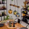 Ripoll Lámparas suspendidas, Luminarias esféricas, Lámparas colgantes Crudo, Negro, 3 luces