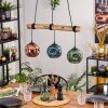 Ripoll Lámparas suspendidas, Luminarias esféricas, Lámparas colgantes Crudo, Negro, 3 luces