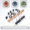 Ripoll Lámparas suspendidas, Luminarias esféricas, Lámparas colgantes Crudo, Negro, 3 luces