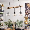 Ripoll Lámparas suspendidas, Luminarias esféricas, Lámparas colgantes Crudo, Negro, 3 luces