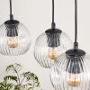 Ripoll Lámparas suspendidas, Luminarias esféricas, Lámparas colgantes Crudo, Negro, 3 luces