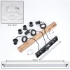 Ripoll Lámparas suspendidas, Luminarias esféricas, Lámparas colgantes Crudo, Negro, 3 luces
