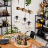Ripoll Lámparas suspendidas, Luminarias esféricas, Lámparas colgantes Crudo, Negro, 3 luces