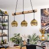 Ripoll Lámparas suspendidas, Luminarias esféricas, Lámparas colgantes Crudo, Negro, 3 luces