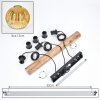 Ripoll Lámparas suspendidas, Luminarias esféricas, Lámparas colgantes Crudo, Negro, 3 luces