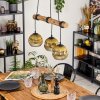 Ripoll Lámparas suspendidas, Luminarias esféricas, Lámparas colgantes Crudo, Negro, 3 luces