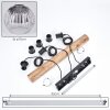 Ripoll Lámparas suspendidas, Luminarias esféricas, Lámparas colgantes Crudo, Negro, 3 luces