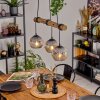 Ripoll Lámparas suspendidas, Luminarias esféricas, Lámparas colgantes Crudo, Negro, 3 luces