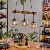 Ripoll Lámparas suspendidas, Luminarias esféricas, Lámparas colgantes Crudo, Negro, 3 luces
