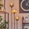 Koyoto Lámpara de pie 30 cm Madera clara, Negro, 3 luces