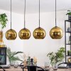 Koyoto Lámparas suspendidas, Luminarias esféricas, Lámparas colgantes dorado, 4 luces