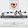 Koyoto Lámparas suspendidas, Luminarias esféricas, Lámparas colgantes Negro, 3 luces