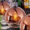 Koyoto Lámparas suspendidas, Luminarias esféricas, Lámparas colgantes Transparente, Color cobre, 4 luces