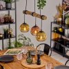 Ripoll Lámparas suspendidas, Luminarias esféricas, Lámparas colgantes Crudo, Negro, 3 luces
