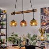 Ripoll Lámparas suspendidas, Luminarias esféricas, Lámparas colgantes Crudo, Negro, 3 luces