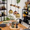 Ripoll Lámparas suspendidas, Luminarias esféricas, Lámparas colgantes Crudo, Negro, 3 luces