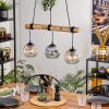Ripoll Lámparas suspendidas, Luminarias esféricas, Lámparas colgantes Crudo, Negro, 3 luces