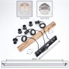 Ripoll Lámparas suspendidas, Luminarias esféricas, Lámparas colgantes Crudo, Negro, 3 luces