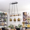 Ripoll Lámparas suspendidas, Luminarias esféricas, Lámparas colgantes Crudo, Negro, 3 luces