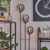 Gastor Lámpara de pie Negro, 3 luces