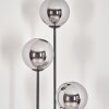 Gastor Lámpara de pie Negro, 3 luces