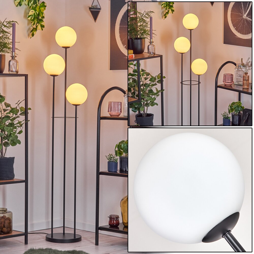 Gastor Lámpara de pie Negro, 3 luces main product photo