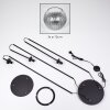 Koyoto Lámpara de pie Negro, 3 luces