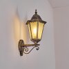 Hongkong Aplique de exterior, Apliques dorado, Negro, 1 luz