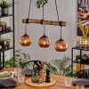 Ripoll Lámparas suspendidas, Luminarias esféricas, Lámparas colgantes Crudo, Negro, 3 luces