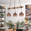 Ripoll Lámparas suspendidas, Luminarias esféricas, Lámparas colgantes Crudo, Negro, 3 luces