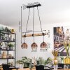 Ripoll Lámparas suspendidas, Luminarias esféricas, Lámparas colgantes Crudo, Negro, 3 luces