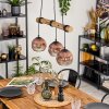 Ripoll Lámparas suspendidas, Luminarias esféricas, Lámparas colgantes Crudo, Negro, 3 luces