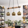 Koyoto Lámparas suspendidas, Luminarias esféricas, Lámparas colgantes Crudo, Negro, 3 luces