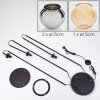 Koyoto Lámpara de pie Negro, 3 luces