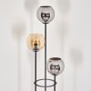 Koyoto Lámpara de pie Negro, 3 luces