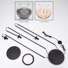 Koyoto Lámpara de pie Negro, 3 luces
