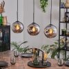 Ripoll Lámparas suspendidas, Luminarias esféricas, Lámparas colgantes Cromo, Ahumado, 3 luces