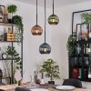 Koyoto Lámparas suspendidas, Luminarias esféricas, Lámparas colgantes Negro, 3 luces