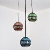Koyoto Lámparas suspendidas, Luminarias esféricas, Lámparas colgantes Negro, 3 luces