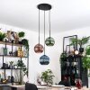 Koyoto Lámparas suspendidas Negro, 3 luces