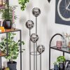 Gastor Lámpara de pie Madera oscura, Negro, 4 luces